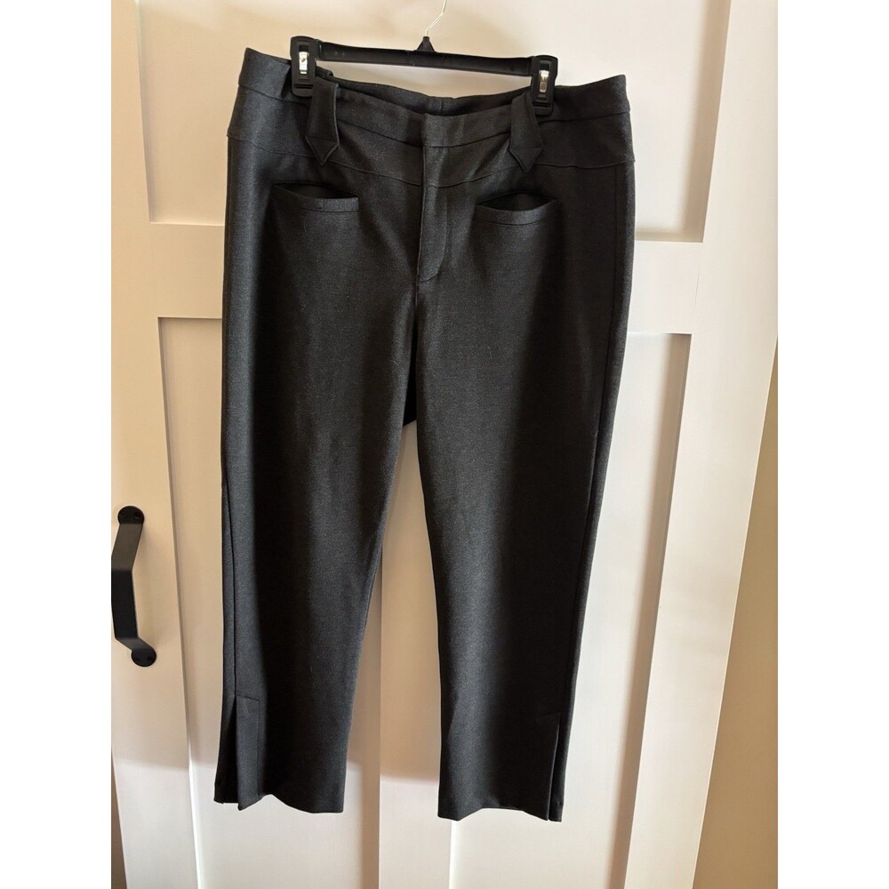 Cabi Tailored Dress Pants Gray Women’s Size 16 Slim Straight Career Work